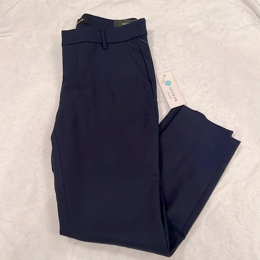 LIVERPOOL navy straight leg trouser
